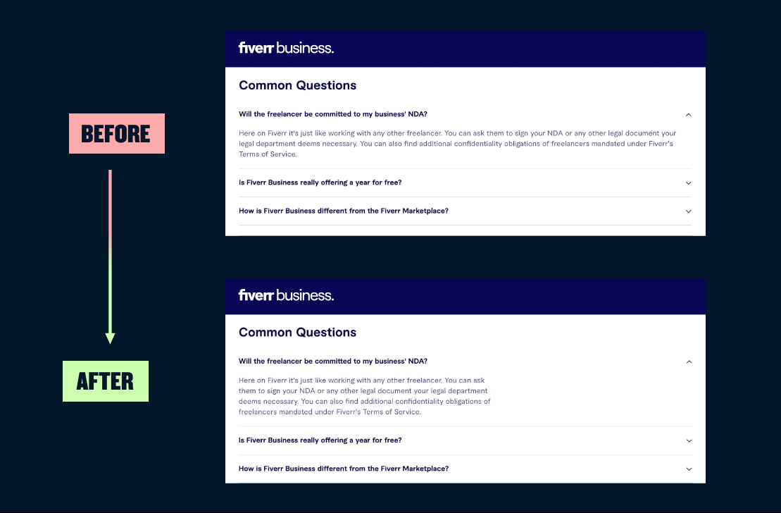 7/ Watch your line lengths in FAQs.The FAQ section is probably the web's no.1 culprit in terms of egregious line lengths. Optimal line length is between 45 to 75 characters, including spaces and punctuation.