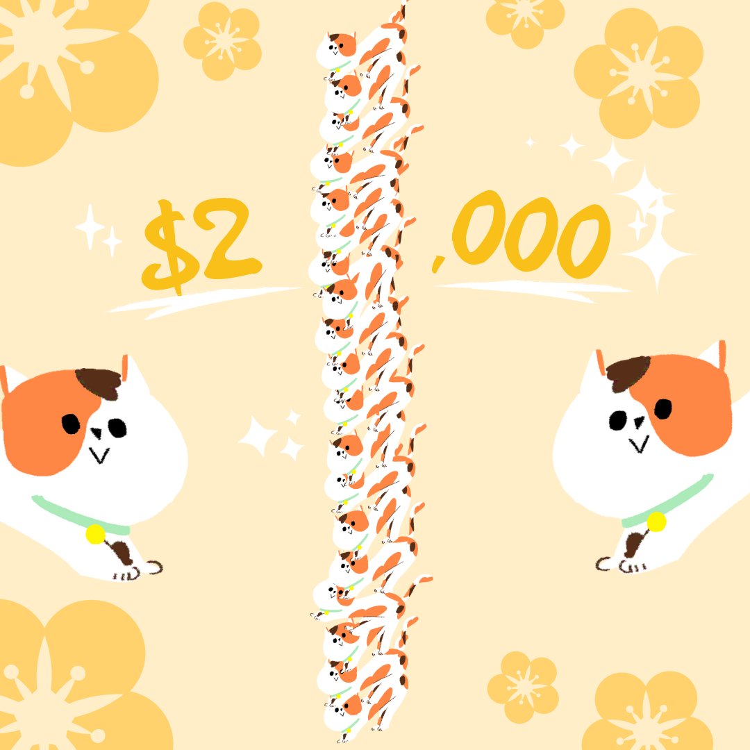 YarrowSociety's tweet photo. FIRST MILESTONE HIT! ✅🐱

It's been 4 days since we released our fundraiser:⭐️世代相传 携手同行 From My Hands to Yours⭐️ &amp; we've already raised $2,000! 😱

We're incredibly fortunate to have a strong community to help accelerate us to this first milestone💖

#YarrowSociety https://t.co/Kj3BPwNL8e