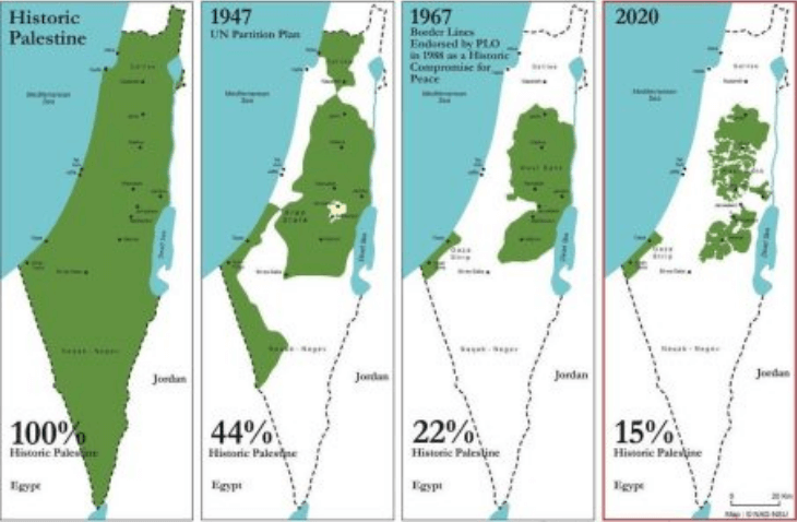 Reducción de las Tierras palestinas 👇

Si esto no es robo, usurpación y coloniaje
-exterminio mediante-

Entonces ¿Qué es? 😠

#PalestinaLibre ❤️🇵🇸
#SionismoGenocida ✊

@ChalecosAmarill @arayamas @sahouraxo @ujpv2 @HoyPalestina @elsemblante @TPU19J @PiensaPrensa @DavidXCuba