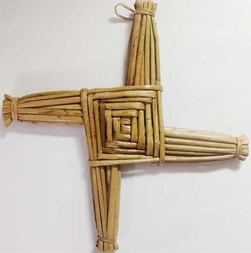 10/ 22'St. Brigid's Crosses' were also made. These were said to protect your house from fires, but you could also use them to really one-up your coaster-off against Mrs Muggins down the road.