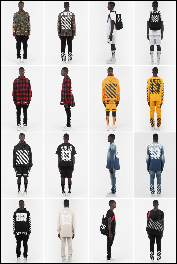 It’s the “grey space between black and white”, another piece of racial commentary of a black man forging his path in a business world dominated by white men.Here was his first collection: