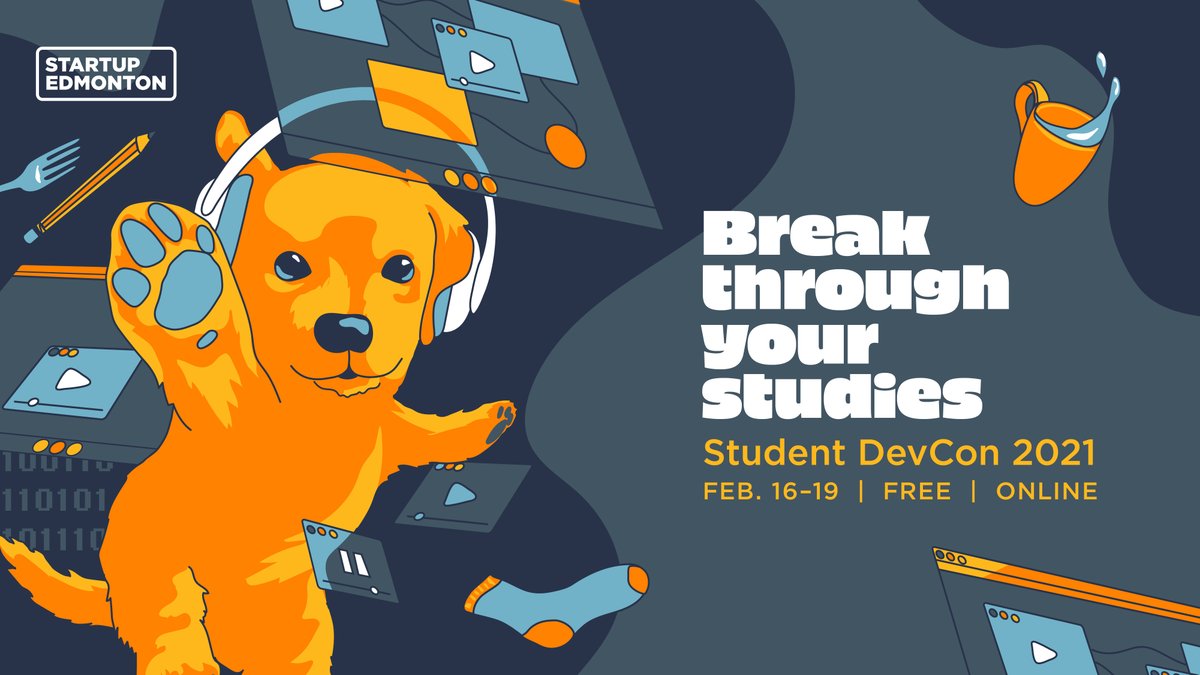 EdmontonScreen's tweet image. Startup Edmonton’s biggest student event of the year is back, and bigger than ever!

DevCon returns Feb. 16-19th in an all new, customizable, on-demand format. This year features a fantastic video game track for students to enjoy!

Grab a free ticket here: studentstartuplife.com/devcon21