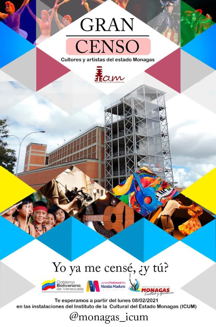 #22AñosDeBatallaYVictoria #QuédateEnCasa #GobiernoDeMonagas Este lunes inicia el gran Censo de Artistas y Cultores "Icum 2021". Ven,  registrate y forma parte de esta nueva etapa cultural. Te esperamos en la entrada del Museo Mateo Manaure #Maturin