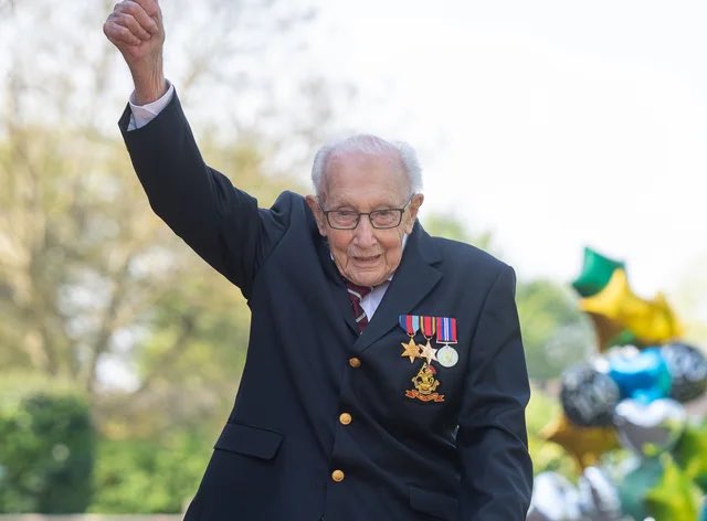 Our deepest condolences on the passing of Captain Sir Tom Moore. A true British hero, and champion of the NHS. Rest in peace. 🇬🇧 ❤️