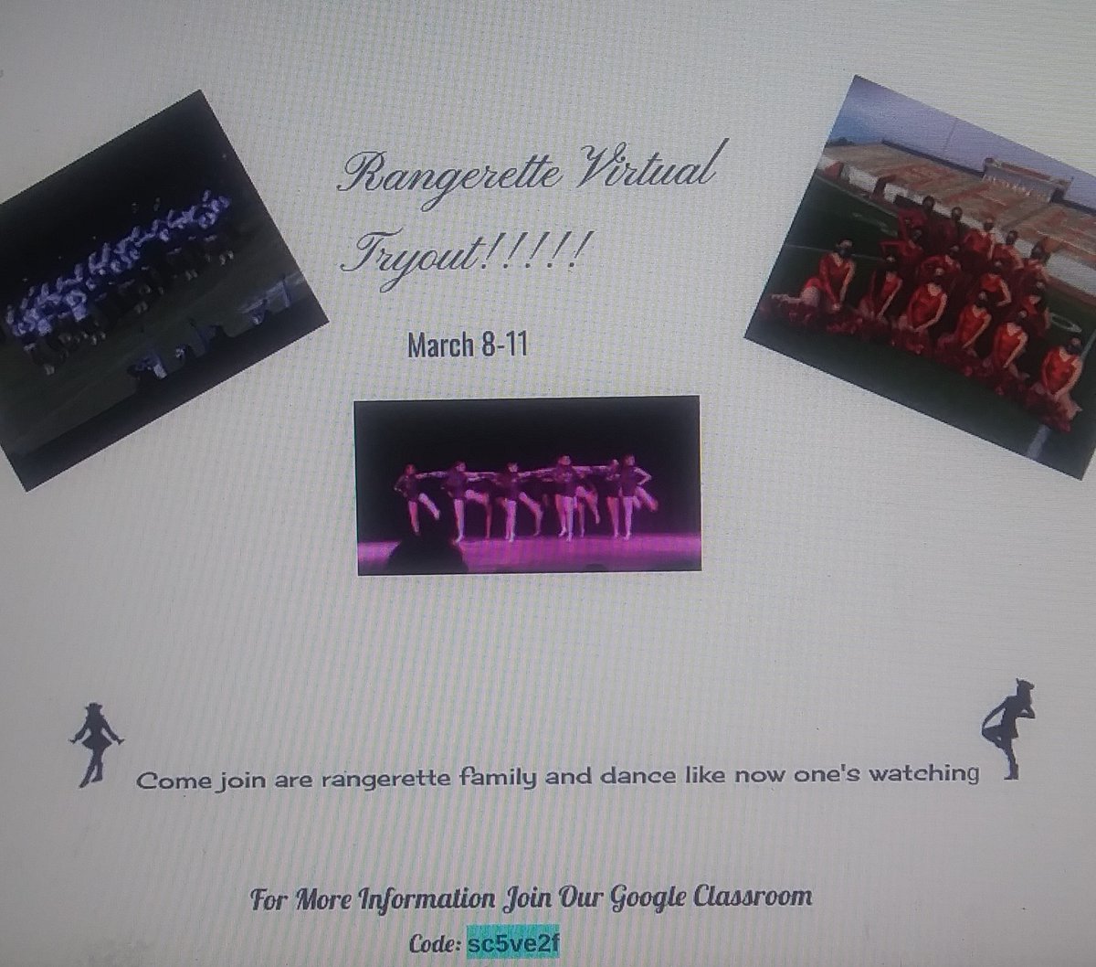Nevaeh101817's tweet image. @rhsrangerettes ITS TIME Rangerette tryouts !!! Come join are family and dance like no one's watching ❤💃🏾 #rangerettes @MaribelMguillen
