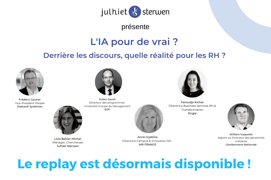 [Replays] Quels projets d'IA concrets pour les RH ?
Découvrez les interventions de nos grands témoins. 
👉lnkd.in/dmuBsyZ

#conseil #transformation #transformationnumerique #transformationdigitale #Ia