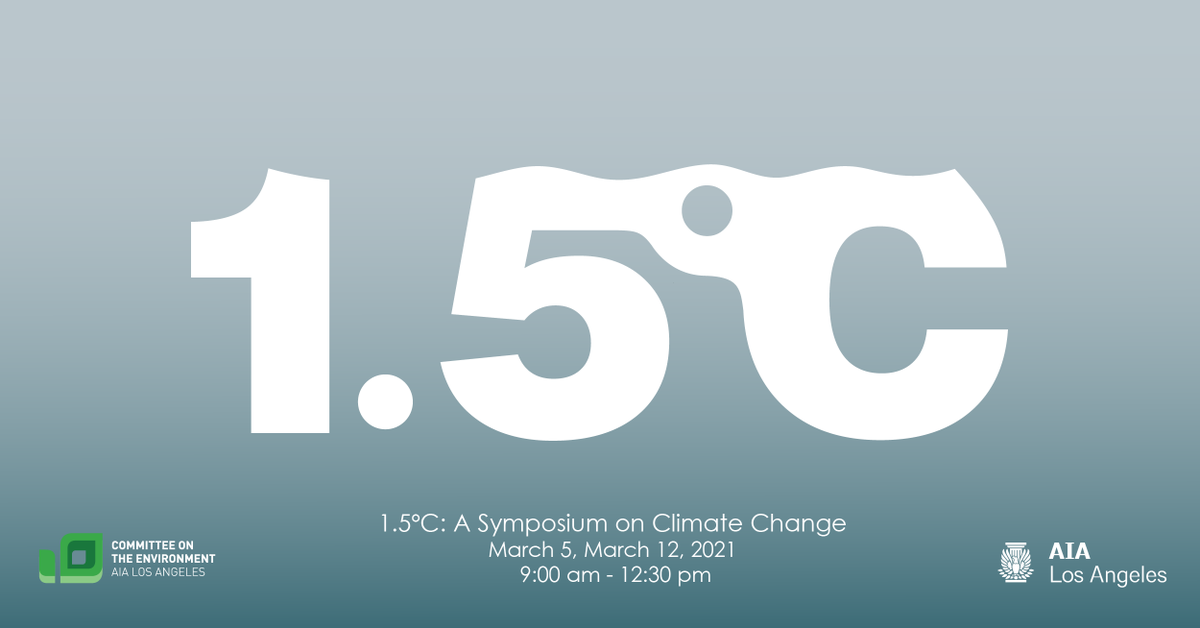 COTE_AIALA's tweet photo. Tickets on sale now for the AIA|LA Committee on the #Environment 2021 symposium on #climatechange. Join me at 1.5°C to stay current on #sustainable tactics and learn about Climate Action and Justice. Tickets: https://t.co/i7lMvhw0gl
#1point5 #climateaction #climatejustice https://t.co/s4PkMyEwya