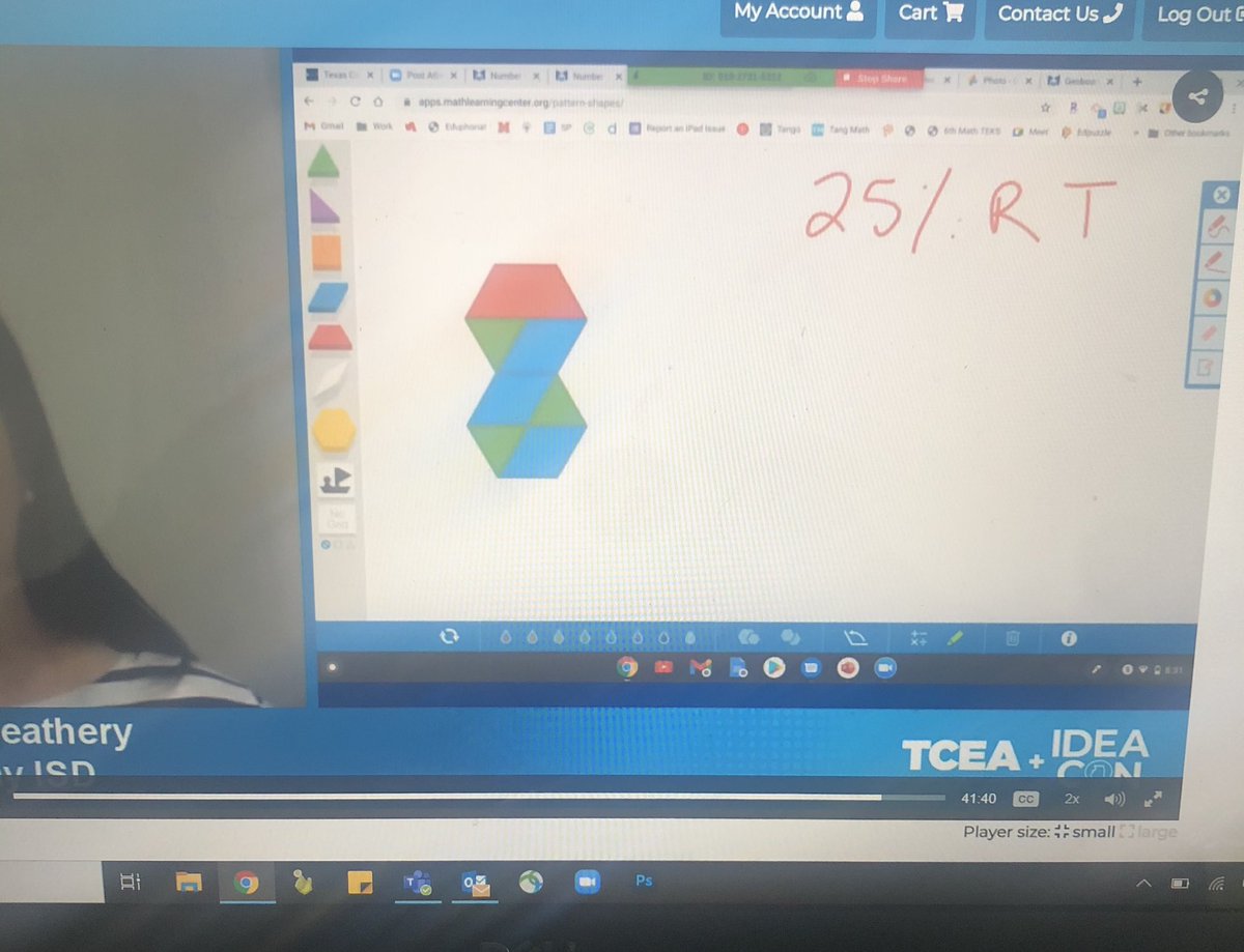 ShellyHall_TX's tweet photo. Thanks @CaraNeathery for sharing #virtualmathmanipulatives with us! @mathlearningcenter is such a good resource for our kids to be able to use. #TCEA21 https://t.co/CpuLbbNMzl