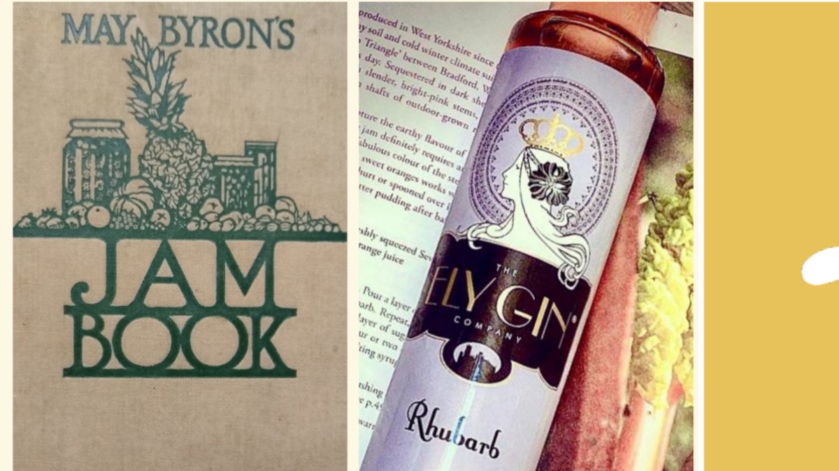 Our recent post about <a href="/EnjoyRogue/">Rogue</a>   made us dig around in one of our favourite Jam Books and we have our eye on a Rhubarb Marmalade infused with lemon, almond and ginger. The breakfastcup of water may have some gin in it! #gin #infused #marmalade #elygin