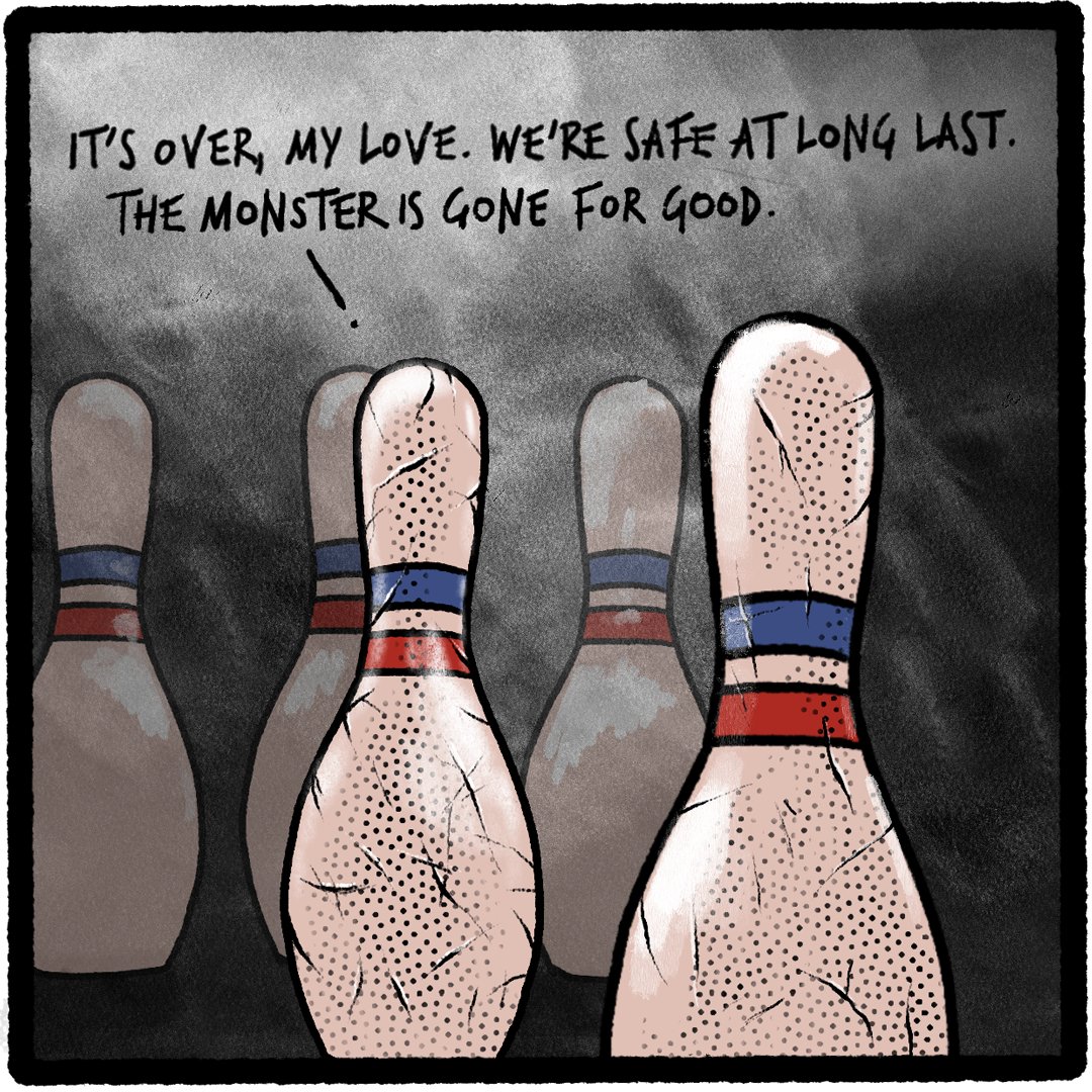 PBFcomics's tweet image. &quot;Spared&quot;, a collaboration with Jordan E. Morris (@CrappyFantasy) #PBF20