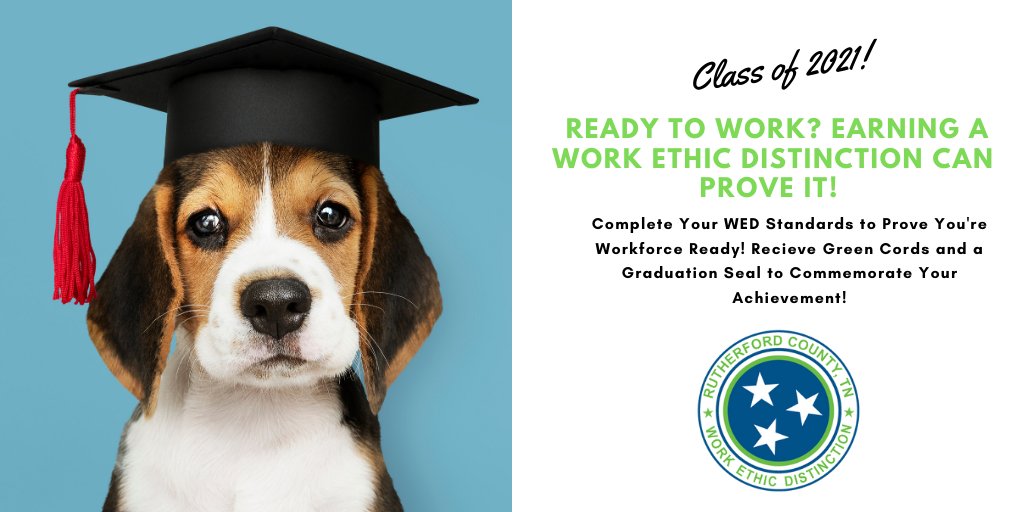 RuthWorksTN's tweet photo. 😄Heading to work right after school? Make sure to get your work ethic distinction seal so you can secure an interview with participating employers from across the state. When employers hear you've gotten the WED, they know you're college and career ready. https://t.co/rUMD7Ijue7 https://t.co/gu6JPnie1m