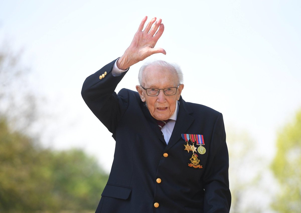 NeilR24's tweet image. Rest in Peace Captain Sir Tom Moore. Legend doesn't even cover it. Outstanding human being. Rest Well.