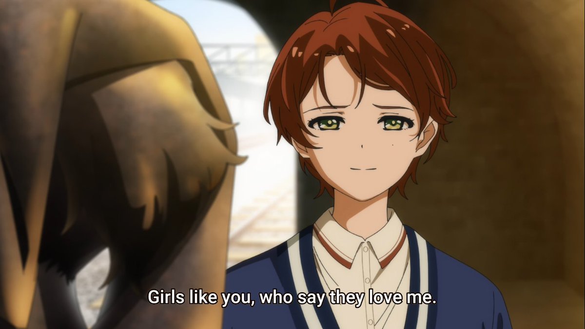 I assume that the one she's saving commited suicide because of the fact that Momoe couldn't accept her feelings of love and rejected her, which led to her embracing the masculinity of her appearance as to not hurt more people.