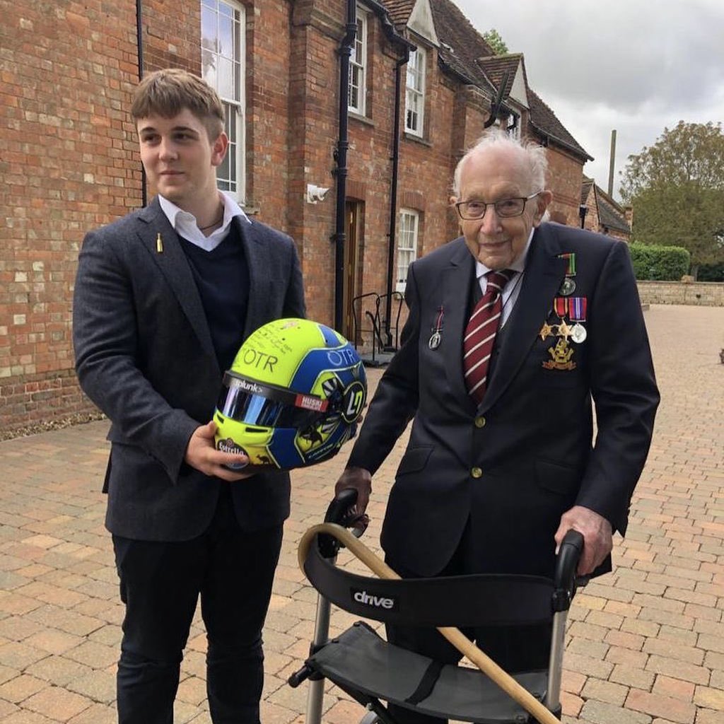 LandoNorris's tweet photo. With sadness one of the coolest and most inspiring characters has passed away. A man who showed the world what you can do no matter the age or difficulty. It was a pleasure to share some good laughs with you, I’ll remember them.

To an inspiration. Rest in peace Captain Sir Tom. https://t.co/zVK2uG46LM