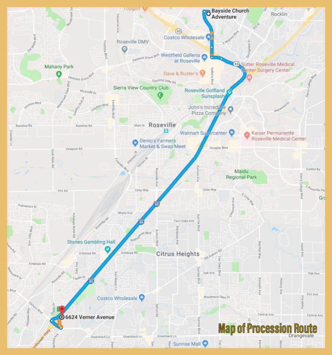 CityofRoseville's tweet image. Traffic Alert: Expect delays around the Highway 65/Stanford Ranch/Galleria Boulevard interchange on Wednesday, Feb. 3 for the funeral procession of Sacramento County Deputy Sheriff Adam Gibson. Details from @sacsheriff here: ow.ly/TLQK50DpcWU