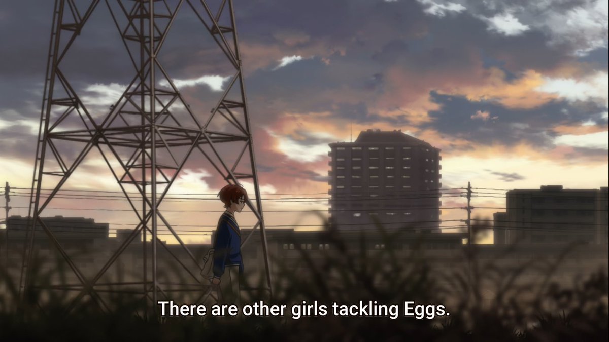 When she learns that there are other girls buying eggs, she gets curious and wants to know how they would see her, and if she could become friends with them, she is curious on what kind of people they are