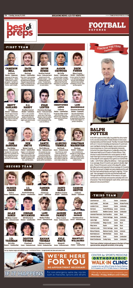 Sparky_11220's tweet photo. Honored to receive second team best preps! @DaltonRecruits @RecruitGeorgia @NwGaFootball https://t.co/16he6NqKXY