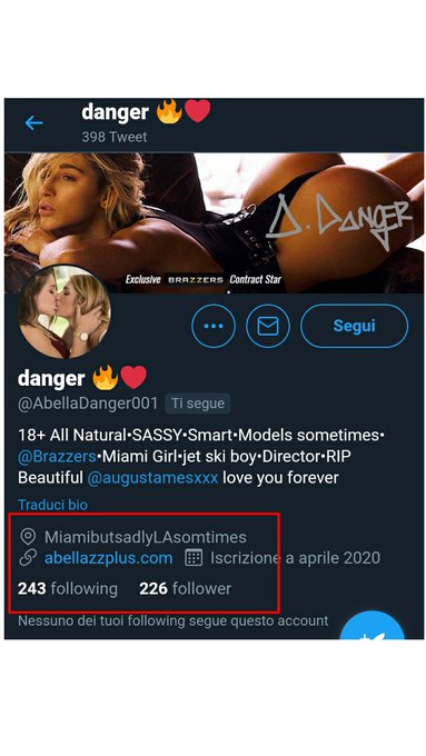 @Abella_Danger  From "Following by Danger" 🥰 to "It's  dangerous open link" 😢 @Pornhub @Brazzers @PornhubModels<a class="tags" href="/tag/abella_danger">@abella_danger</a><a href="/tag/lunarival"class="tags"><span>#lunarival</span></a><a href="/tag/madeincanarias"class="tags"><span>#madeincanarias</span></a><a href="/tag/maraswan"class="tags"><span>#maraswan</span></a>