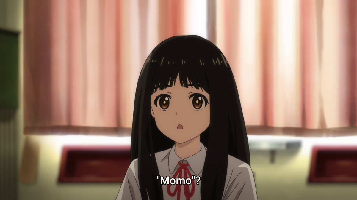 Immediately we're hit with one of Momoe's many issues that she always faces, being constantly identified as a boy. Calling Momoe "Momotaro" after the famous Japanese folklore male hero, followed by a simple "okay" shows how much this misgendering doesn't surprise her anymore.