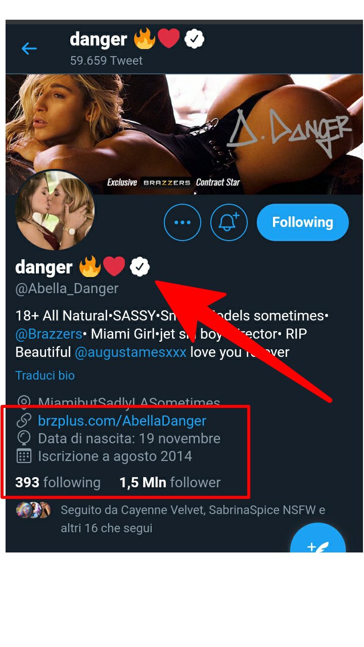 3 pic. @abella_danger From "Following by Danger" 🥰 to "It's dangerous open link" 😢 @pornhub @brazzers @pornhubModels https://t.co/uu3y7XMnPT