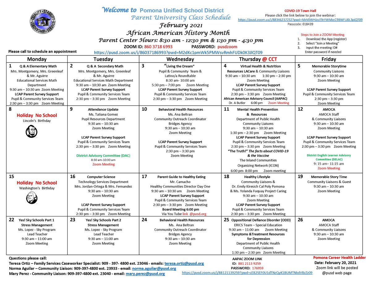 LincolnPUSD's tweet image. Today, Parent University is hosting Q &amp;amp; A Secondary Math with Mrs. Montgomery, Mrs. Greenleaf &amp;amp; Mr. Aguirre of  the Educational Services Math Department at 
9:30 am – 10:30 am #proud2bepusd #Cityofpomona #cityofdiamondbar #K12
