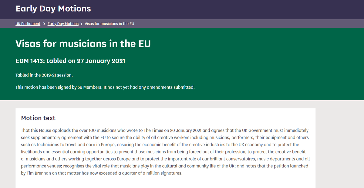 ISM_music's tweet photo. 📝🎵We're pleased an EDM by @HarrietHarman has been tabled on 'Visas for #musicians in the EU'. 📝🇪🇺

Write to your MP with our template letter, to encourage them to sign this important motion.👇

https://t.co/82FtPpnBRM https://t.co/cQ8LhaVZZj