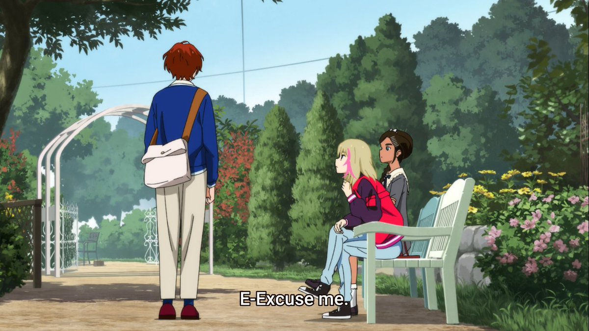 She meets two of the girls and walks up to them in an attempt to become friends but is hurt and broken when they see her as a boy, instead of a girl