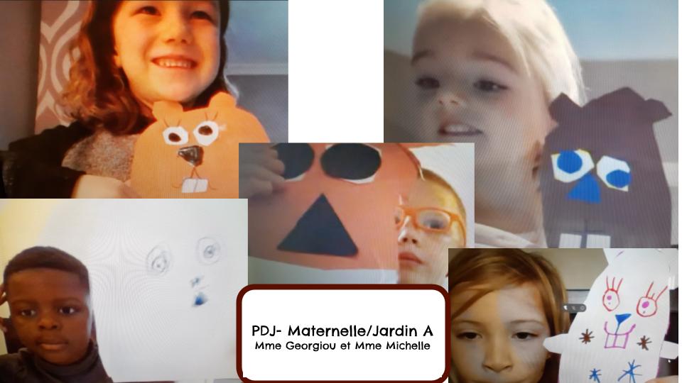 Dans le cadre de la journée de la marmotte, les amis de la maternelle et jardin d'enfant ont fait un sondage, ont compté, et ont fait un bricolage tout en mode virtuel. #écolevirtuelle #engagementenligne