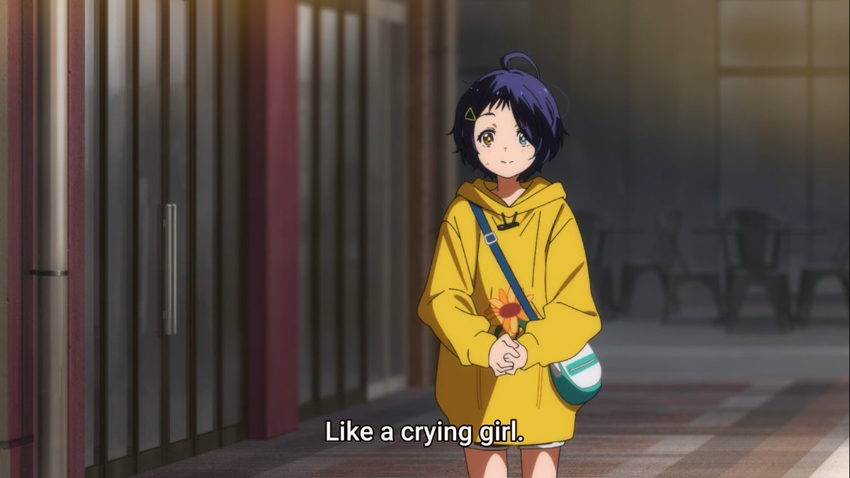 Ai appears and asks if she was okay, Momoe immediately asks her what she sees while looking at her and Ai told her what she had been wanting to hear. This meant a lot to her, she was finally seen as a girl, instead of a boy.