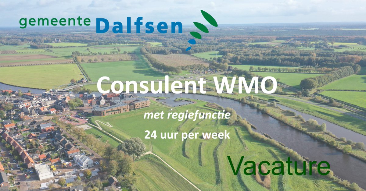 Wij zoeken een consulent Wmo met regiefunctie voor 24 uur per week, voor een periode van 11 maanden. Kijk voor de hele vacature op dalfsen.easycruit.com ◀️
