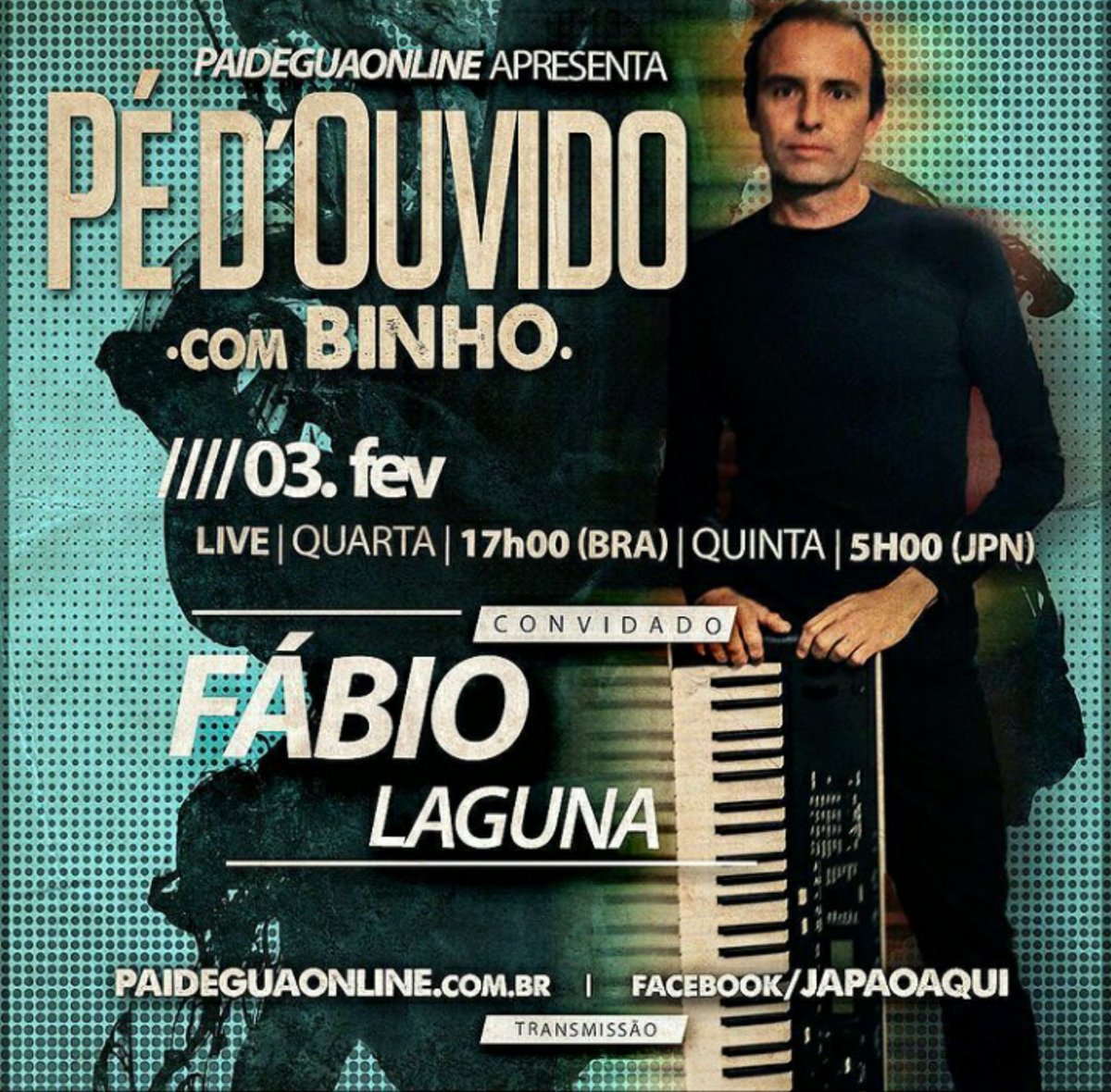 KEYPRO18's tweet photo. Marque em sua agenda! 03/02 SUPER LIVE no Pé D'ouvido com participação de nosso endorser, amigo e parceiro @fabiolaguna transmissão https://t.co/3XdiJlw0NB e fb/JAPAOAQUI
🇧🇷 17:00hs   🇯🇵 5:00hs
#KEYPRONEWS #KEYPROTEAM 
#KEYPRO360 https://t.co/9gbcBnK9fS
