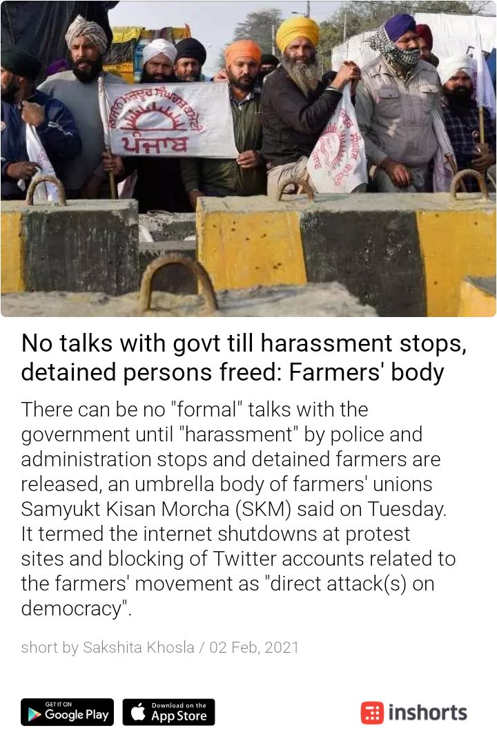 R these fellows custodians of Nation?
I am also a farmer & I don't subscribe to such a dirty game! Tikait tried political, failed & now he is playing tricks!

I denounce them at once
#farmersrprotest
#DelhiViolenceConspiracy
#ArrestYogendraYadavAndTikait

shrts.in/m3k4
