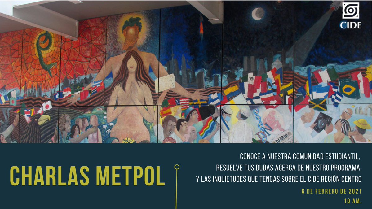 cidemetpol's tweet photo. Si quieres conocer más acerca de nuestro programa y la experiencia de estudiar en @CIDE_RC, no te pierdas la primera emisión de "Charlas METPOL", donde podrás resolver todas tus dudas.

¡Te esperamos!

📅6 de febrero
🕙10:00am
📍https://t.co/kQG1HxVuEo
Código de acceso: 366969 https://t.co/kTZca3u02l