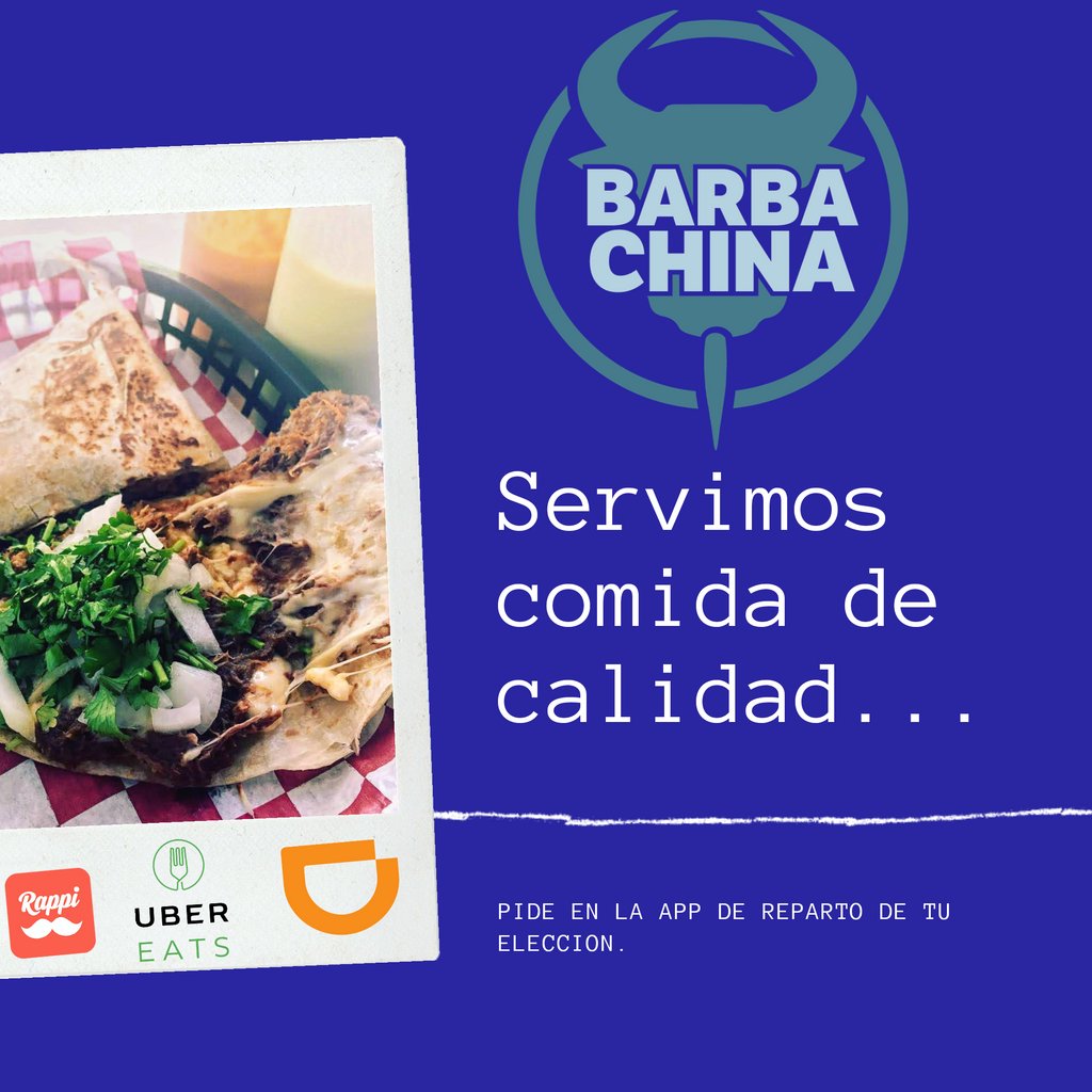 BarbachinaMty's tweet photo. Que tal te caeria una Quesadillota 🤤.
Si eres nuevo usuario Ubereats, usa el código: eats-dx7d2n y obtén descuento en tu primer compra.
FOOD-4G8C7T cupón de $50MXN para ¡tu primer pedido en DiDi Food!
Primer pedido Rappi usa el código uya24937948 https://t.co/8rRZTmq8B8