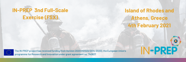 IN-PREP's 3rd FSX will take place on 4 February and will feature members of the police, fire brigade and ambulance service of the island of Rhodes in Greece responding to a complex, simulated crisis incident. For more information visit: in-prep.eu/rhodes-and-ath… #H2020
