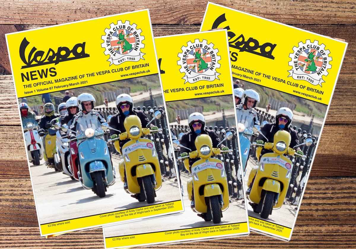 The latest members magazine, Vespa News will be out soon. Keep an eye out for Mr Postman.
