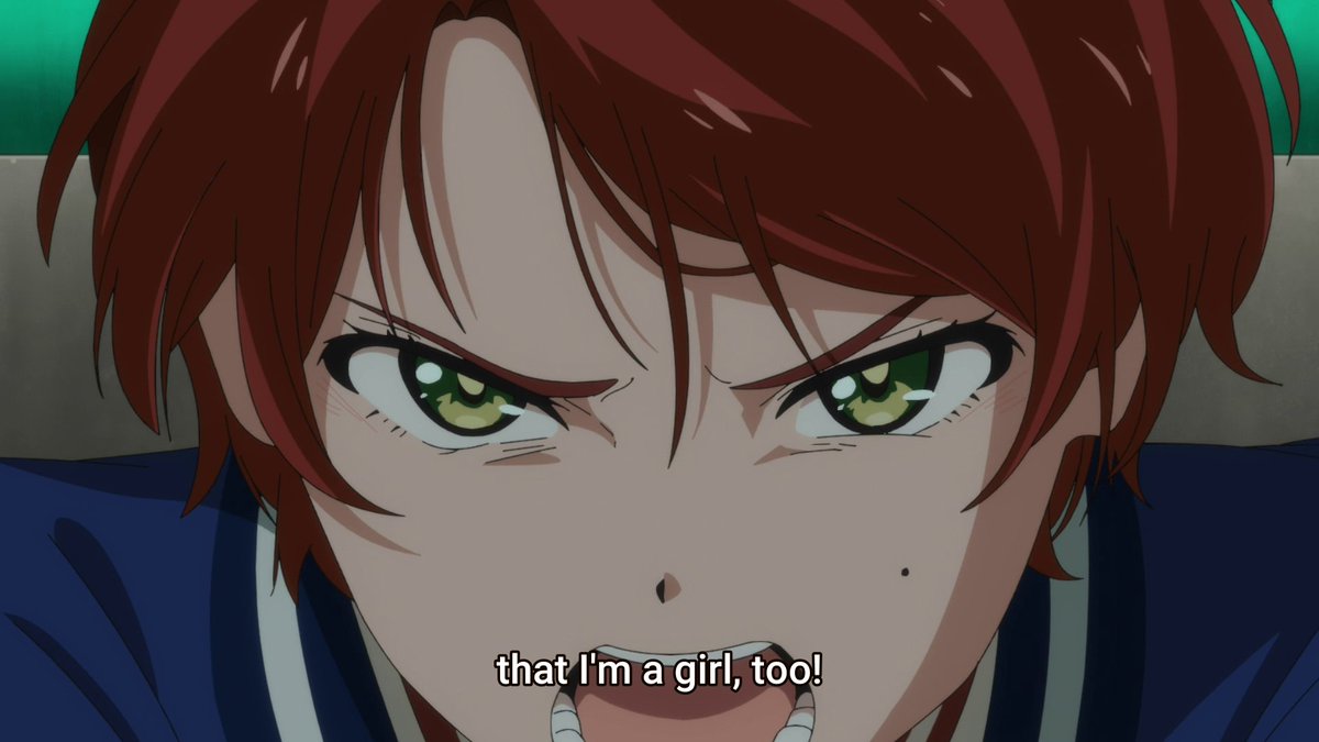 Alright! So it looks like there's confirmation here that Momoe identifies as a girl and that she gets troubled by the fact that society constantly labels her as a male simply because of how she dresses. This constant misgendering seems to understandably frustrate her.