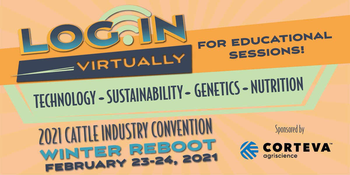 BeefUSA's tweet photo. Missing #CattleCon? We are too — but we've got the solution! Join us for more than 10 educational sessions during the virtual #NCBA Winter Reboot. Stay tuned on social media as we post sneak peeks of the sessions, and register today at https://t.co/raDJE1TYGQ. https://t.co/TxVLAYXrSp