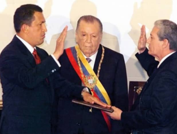 #22AñosDeBatallaYVictoria celebramos hoy aquel día que el Comandante Eterno Hugo Rafael Chávez Frías se juramentó en 1999 por primera vez como Presidente Revolucionario de la República Bolivariana de Venezuela.