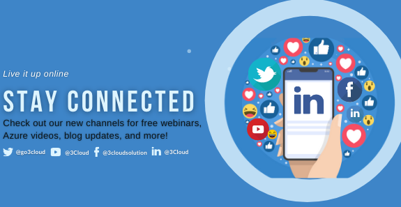 go3cloud's tweet photo. Stay connected with #3Cloud! For the latest information on free #webinars, #blogs, updates, #Azure videos and more! Don't miss out, follow along now! #PowerApps #Microsoft #PowerBI #cloud #DevOps #powerplatform #cloudtechnologies https://t.co/0miVCGvL2O