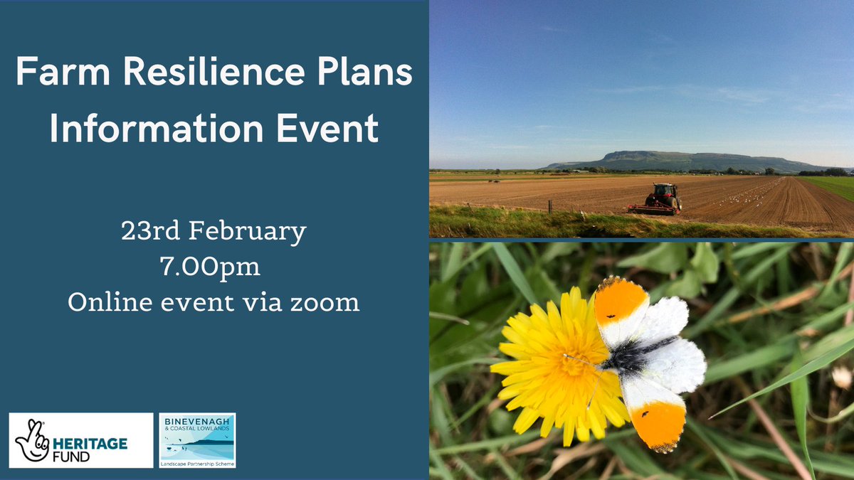 BinevenaghLPS's tweet photo. Join us and Fieldfare Ecology LTD to find out how availing of a free farm resilience plan could benefit your farm business in the Binevenagh area.

Register now 👉https://t.co/eIBKPIAdQn

#Farmbusiness #Farmingni #Sustainablefarming #Environmentalfarming #Binevenaghlps https://t.co/Xxyk1q2kBq