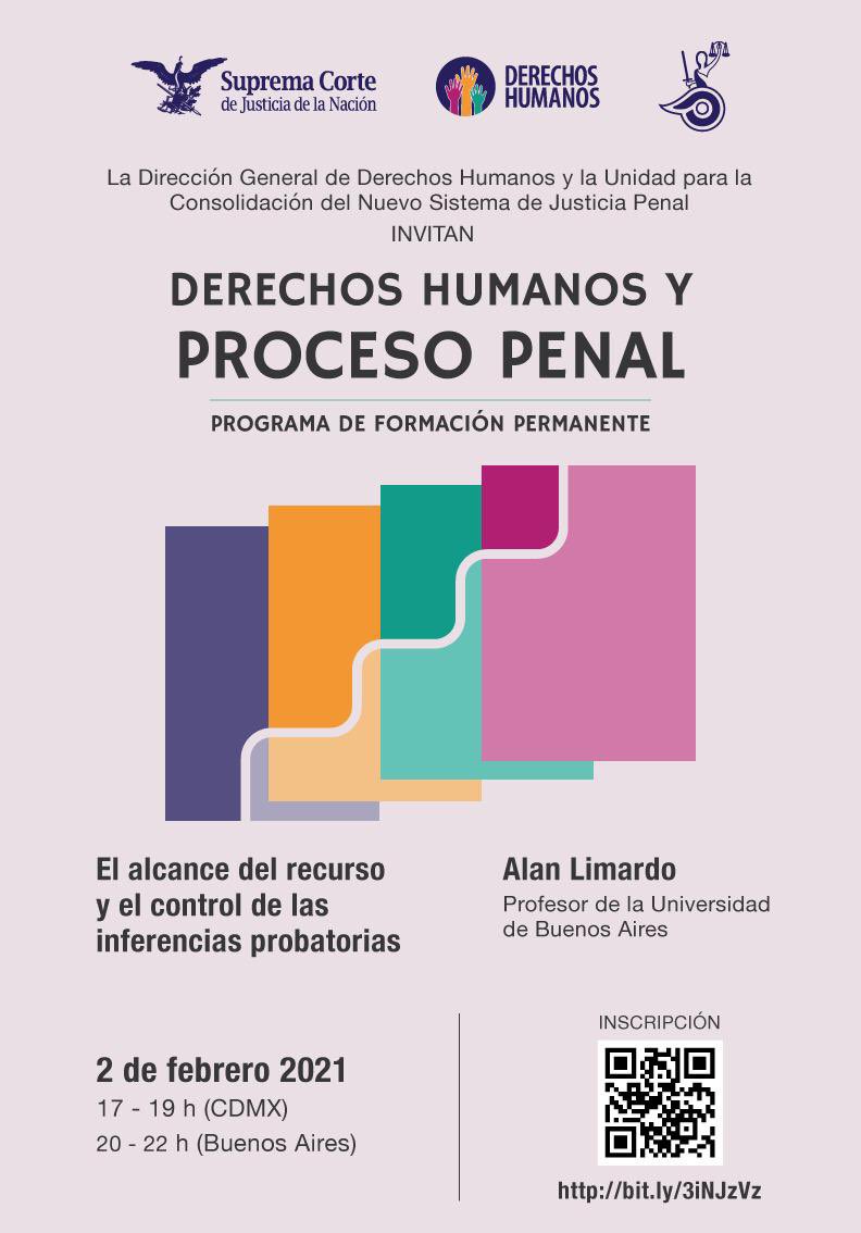 ReginaCastroT's tweet photo. El día de hoy tenemos sesión de nuestro programa “Derechos Humanos y Proceso Penal”.

Alan Limardo de @DerechoUBA abordará el tema de “El alcance del recurso y el control de las inferencias probatorias”.

🕓 17:00
📽️ YouTube y Facebook de la @SCJN https://t.co/rctr4Wx3uo