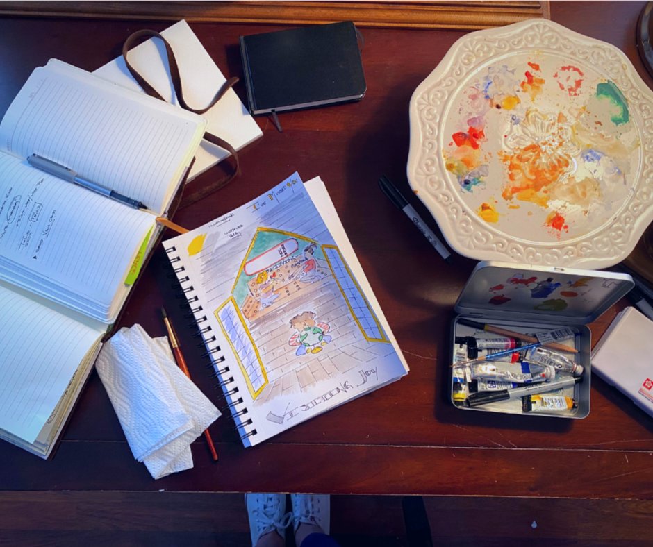 jstamps's tweet photo. Innovating my 2021 vision board! Painting my vision was bold and surprising. Thanks to https://t.co/agCli36jiw for #joyin2021 - #visionboard #creativity in the #digitalage https://t.co/5h1HMH9Kde