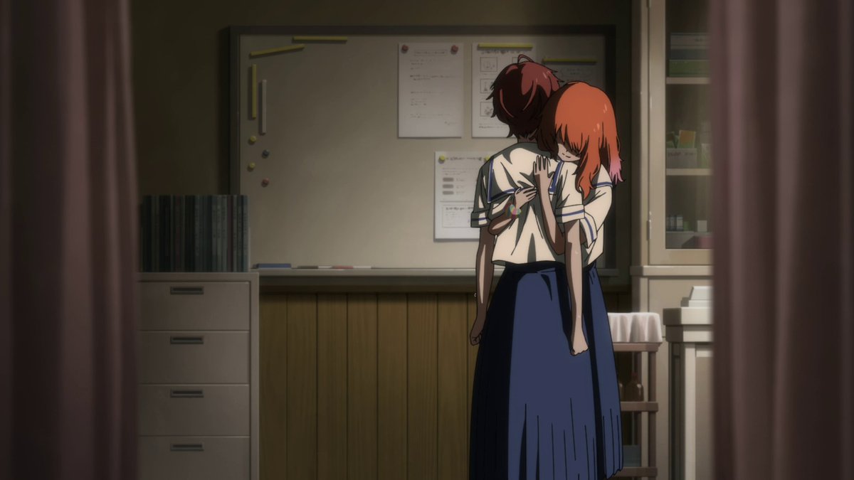 I want to know more about what happened here. There's obviously a lot of info kept under wraps, and I like how the curtains make a reappearance, once again returning to that idea of secrecy that we saw within the train.