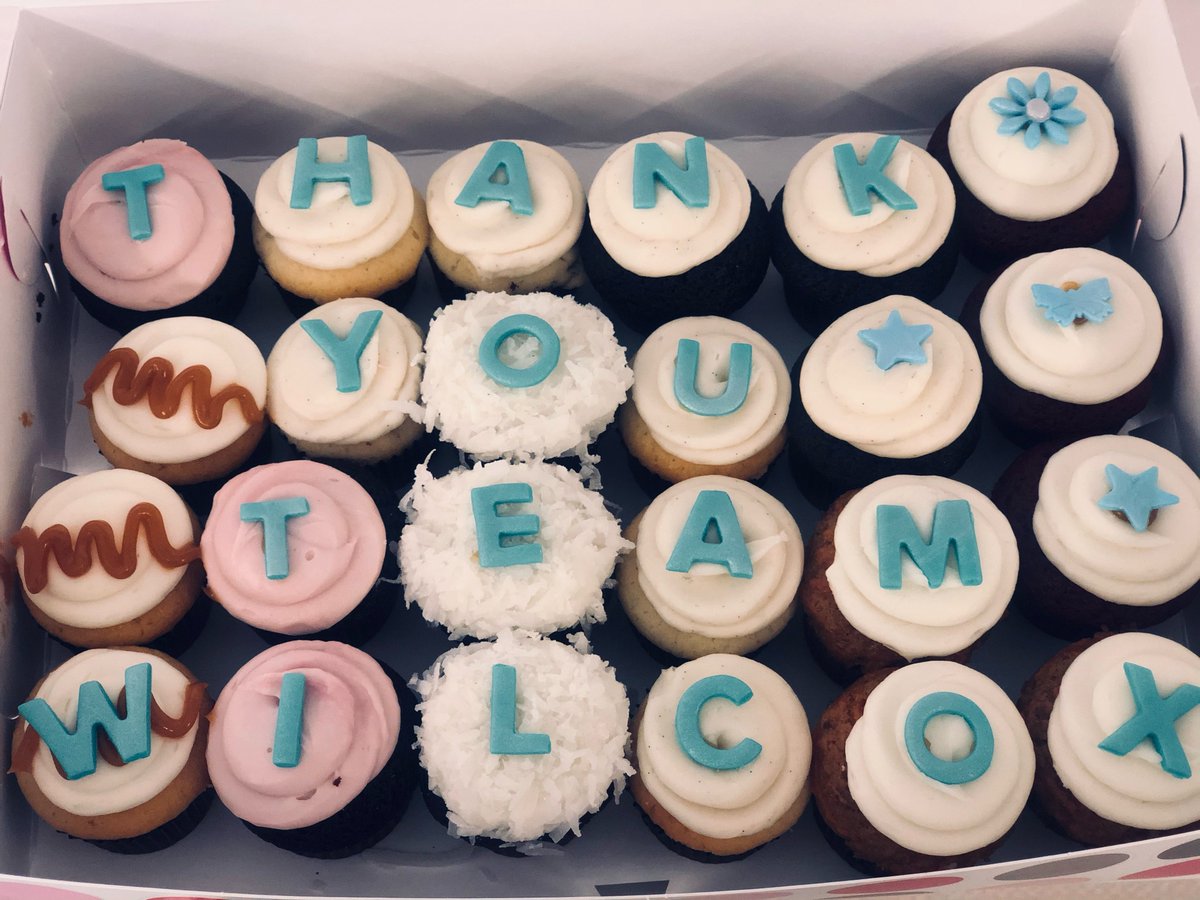 WilcoxFertility's tweet photo. We love seeing patients graduate from our care with successful fertility treatments. This patient sent us these delicious cupcakes as a thank you. 🧁The pleasure is all ours! 

#patientlove #patientcare #fertilityclinic https://t.co/z2QoSfOVpZ