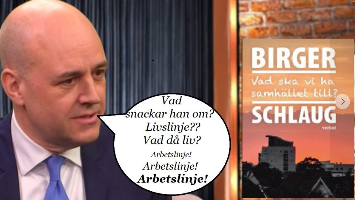 "Glöm politiska floskler, boken sprutar i stället ur sig visioner...  Schlaug beskriver hur Fredrik Reinfeldt, som ”likt en pastor” och ”nästan i  religiös hänryckning” på en moderatstämma fick nära 3000 åhörare att ”hoppa på tre för arbetslinjen... 
Sakine Madon, UNT