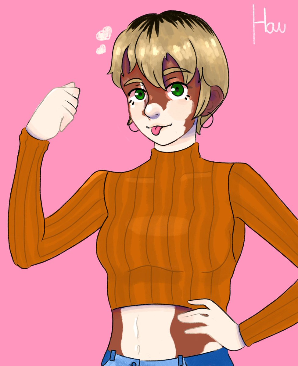 Humanizei minha gatinha :)) (não consegui achar nenhuma foto aceitável dela👌)