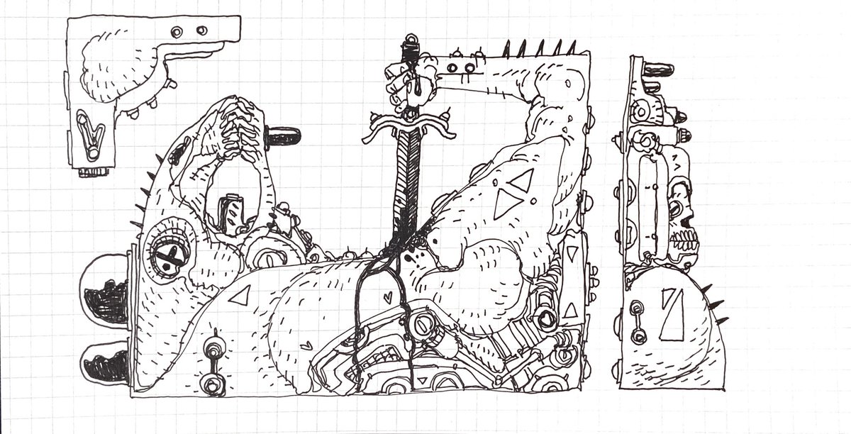 Couple of quick doodles from class #sketch #sketchbook #doodles #penandink #pen