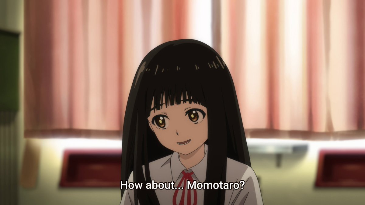 Immediately we're hit with one of Momoe's many issues that she always faces, being constantly identified as a boy. Calling Momoe "Momotaro" after the famous Japanese folklore male hero, followed by a simple "okay" shows how much this misgendering doesn't surprise her anymore.