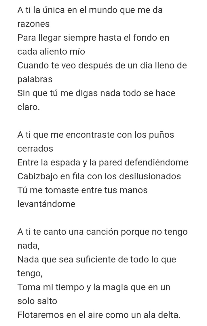 🐈 on Twitter "Poco se habla de la letra de la canción que queria